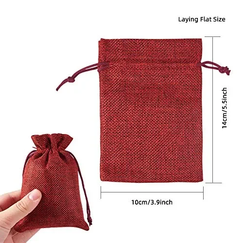 BENECREAT 30 PCS 6 Colori Attivi Borse di Tela 14 x 10cm, 6 – Stile 2 Online ora - immagine 3