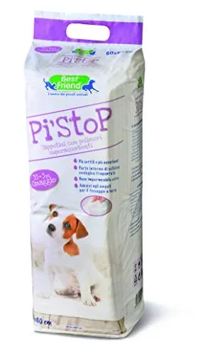 Best Friend |Tappetini Assorbenti Pì-Stop con Angoli Adesivi | 60 x 60 cm