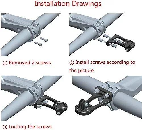 Best Tek – Supporto anteriore per bicicletta Wahoo Elemnt, Elemnt,… - immagine 3