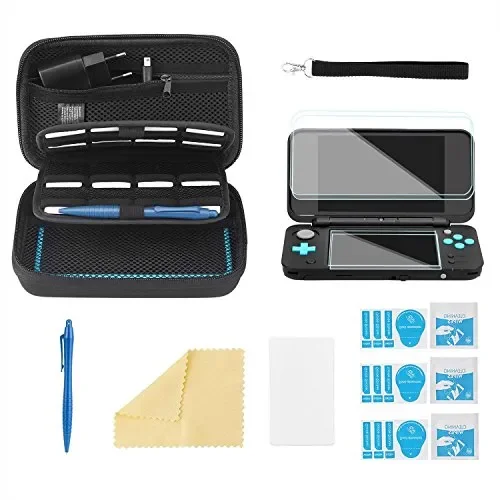 Bestico Custodia per New Nintendo 2DS XL Accessori Set,Custodia Kits