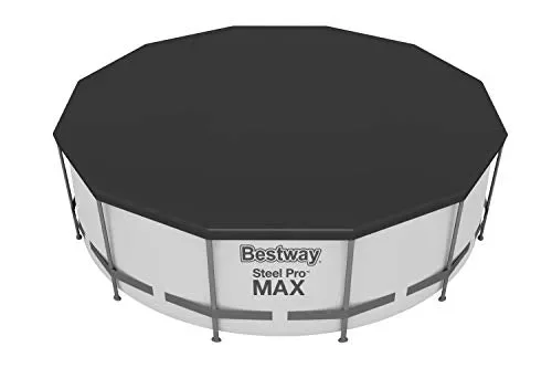 Bestway 58037 Copertura 4 stagioni per piscina fuori terra rotonda diametro 360 cm