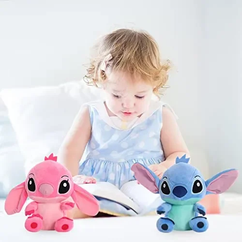 BESTZY 2pcs Stitch Giocattoli di Peluche Stitch Peluche Doll Simpatici Giocattoli di Peluche Bambole Peluche per Bambini Ragazzi e Ragazze Regali di Compleanno per Bambini 20cm - immagine 2