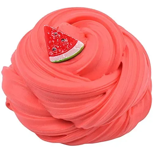 BESTZY Fluffy Anguria Cloud Slime 2019 più Nuovo 200ML Fairy Putty rosso - immagine 2