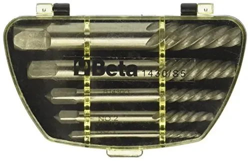 Beta 1430/S5 – Estrattore Viti e Prigionieri Conici e Destrorsi – 5 Pezzi Fornitura - immagine 2