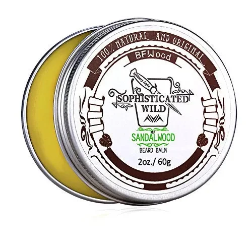BFWood Balsamo per Barba Profumato Sandalo Uomo 60g – Disciplina,…