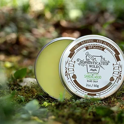 BFWood Balsamo per Barba Profumato Sandalo Uomo 60g – Disciplina,… - immagine 2