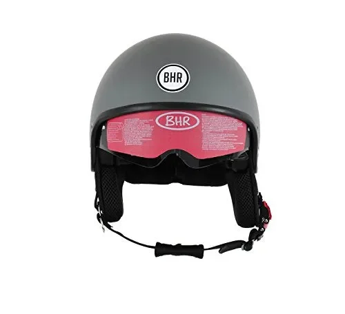 BHR 94155 Casco Uomo Pure, Grigio Opaco, L (58 cm) L cm), Opaco - immagine 2