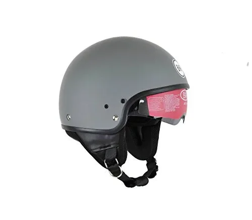 BHR 94155 Casco Uomo Pure, Grigio Opaco, L (58 cm) L cm), Opaco - immagine 3