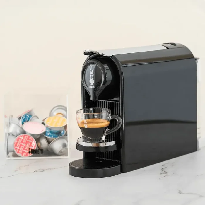 Bialetti Bundle Gioia Plus Macchina del Caffè Nero con 48 Capsule Online ora - immagine 2