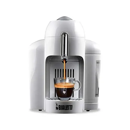 Bialetti Mini Macchina Espresso Alluminio Sistema caffè Bianco Con Capsule - immagine 3