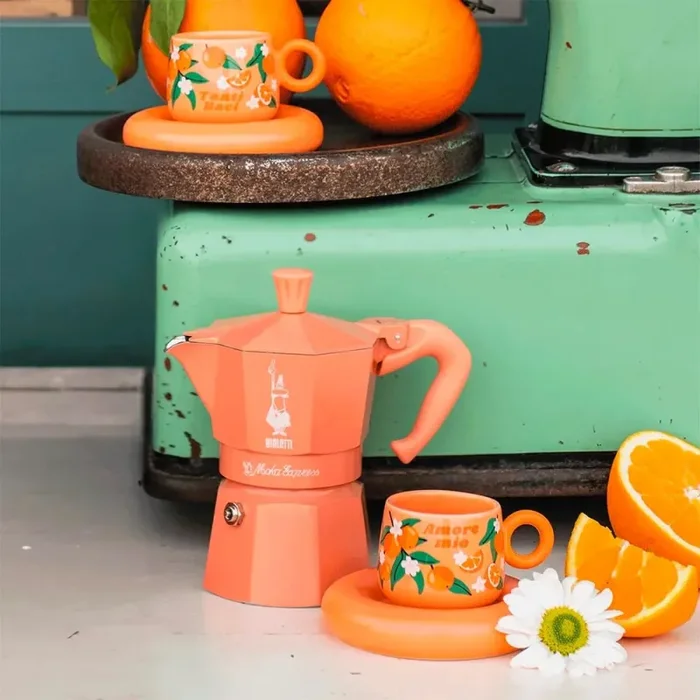 Bialetti Moka Express 1 Tz Arancio - immagine 2