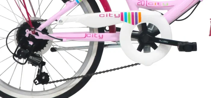 Bicicletta City per Ragazza 20” 6V in Acciaio Venere Rosa - immagine 3