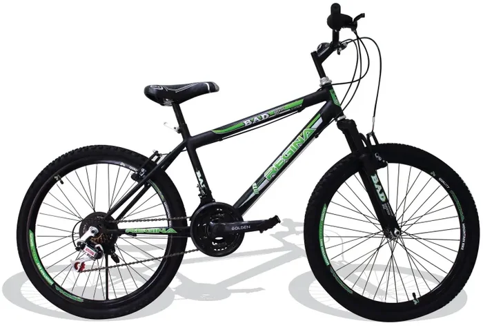 Bicicletta Mountain Bike MTB Ragazzo 26″ 21V Kidfun Bad Nera