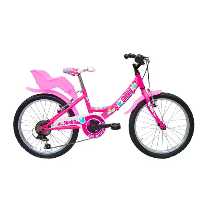 Bicicletta MTB Ragazza 20” 6 Velocità Shelly Fragola o Rosa - immagine 2