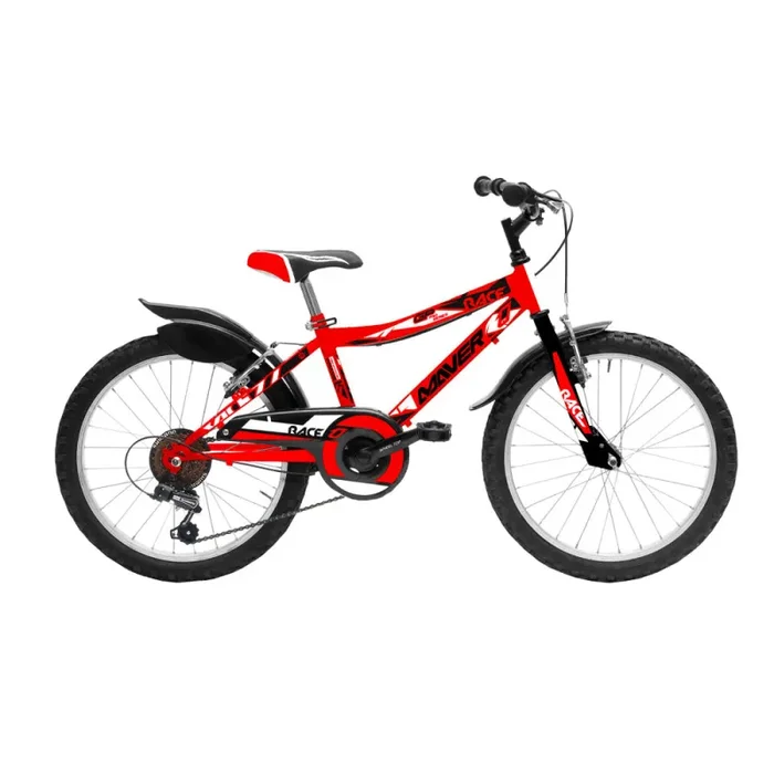 Bicicletta MTB Ragazzo 20” 18 Velocità Race Rosso o Nero/Verde o Nero/Giallo Online - immagine 2