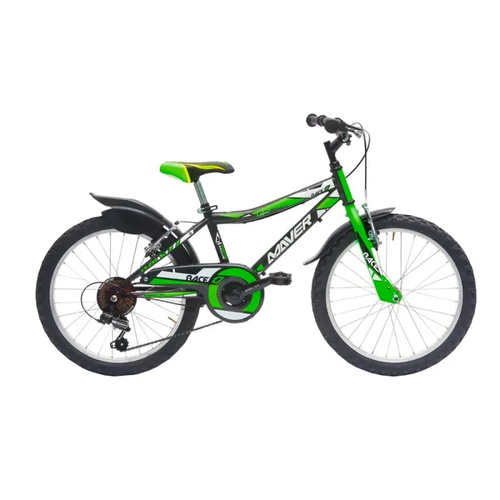 Bicicletta MTB Ragazzo 20” 18 Velocità Race Rosso o Nero/Verde o Nero/Giallo Online - immagine 3