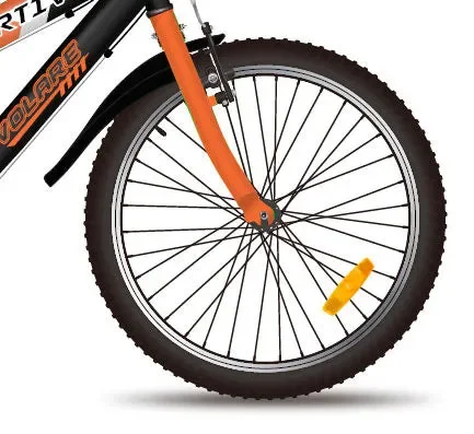 Bicicletta MTB Ragazzo 20” 7V in Metallo Sportivo Arancio - immagine 2