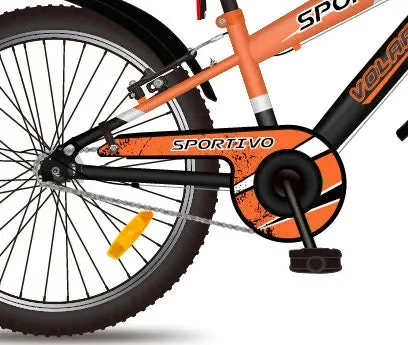 Bicicletta MTB Ragazzo 20” 7V in Metallo Sportivo Arancio - immagine 3