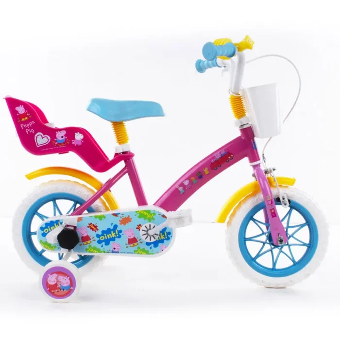 Bicicletta per Bambina 12″ 1 Freno Peppa Pig Rosa