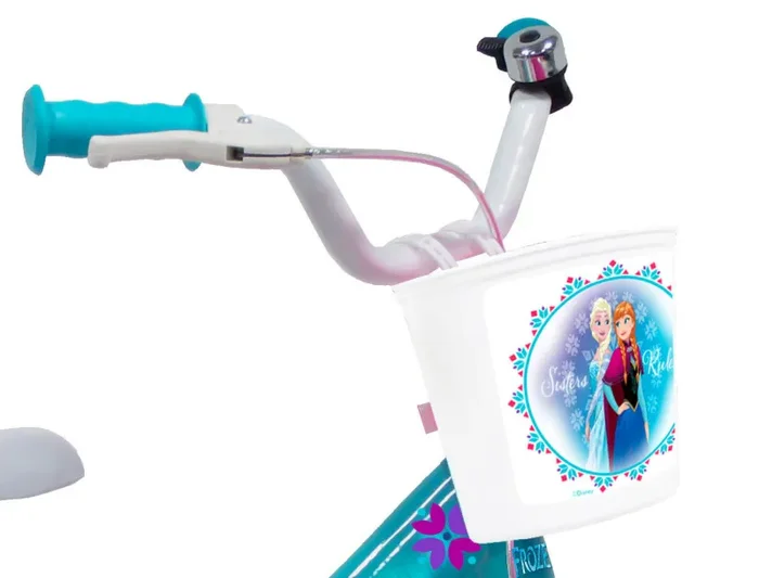 Bicicletta per Bambina 12″” 1 Freno Disney Frozen Azzurro - immagine 2