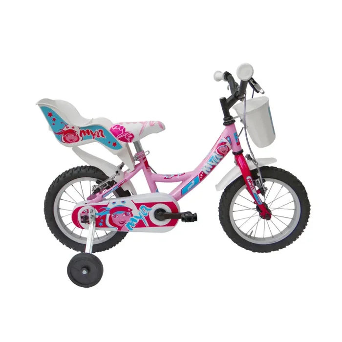 Bicicletta per Bambina 14” 2 Freni Bimba Mya Ciclamino o Rosa/Ciclamino Saldi - immagine 3