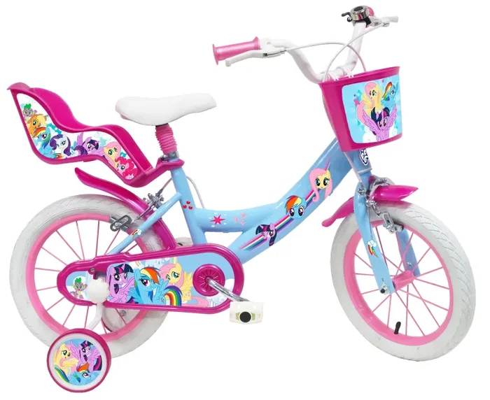 Bicicletta per Bambina 14” 2 Freni My Little Pony Azzurra Vendita calda
