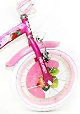 Bicicletta per Bambina 14″ 2 Freni con Cestino e Borse Laterali Fuxia - immagine 2