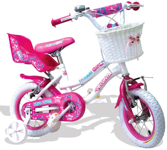 Bicicletta per Bambina 14″ 2 Freni Kidfun Regina Fashion Girl Bianca