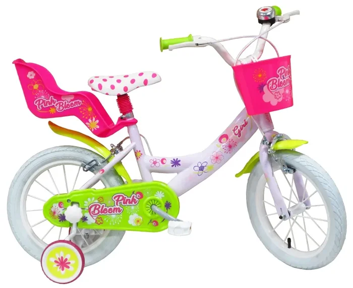 Bicicletta per Bambina 14″ 2 Freni Pink Bloom Rosa Saldi