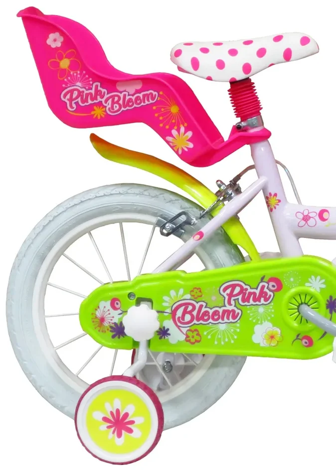 Bicicletta per Bambina 14″ 2 Freni Pink Bloom Rosa Saldi - immagine 2