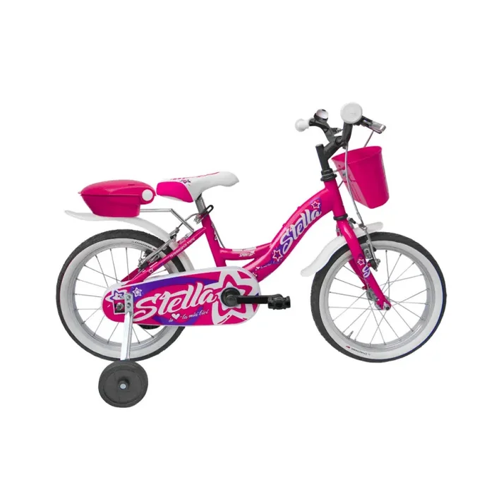 Bicicletta per Bambina 16” 2 Freni Bimba Stella Ciclamino In saldo - immagine 3