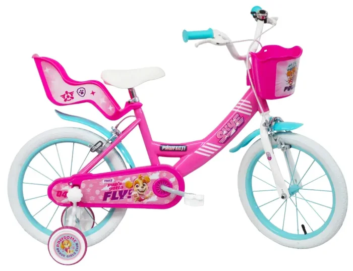 Bicicletta per Bambina 16” 2 Freni Sky Everest Rosa