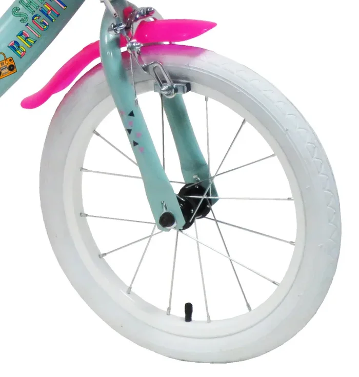 Bicicletta per Bambina 16″ 2 Freni Lol Verde Marine e Rosa In saldo - immagine 3