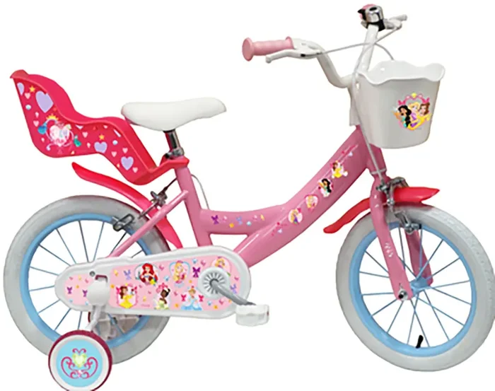 Bicicletta per Bambina 16″” 2 Freni Disney Princess Rosa Saldi