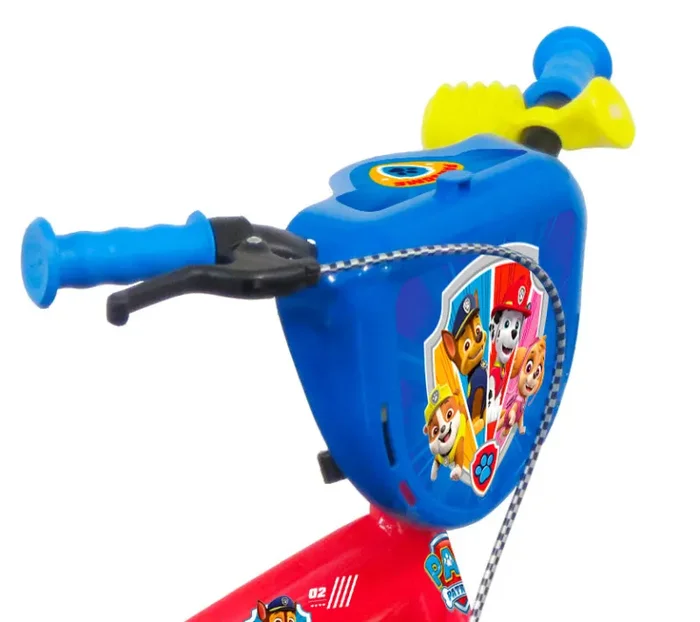 Bicicletta per Bambino 12” 1 Freno Gomme in Eva Paw Patrol Rossa - immagine 2