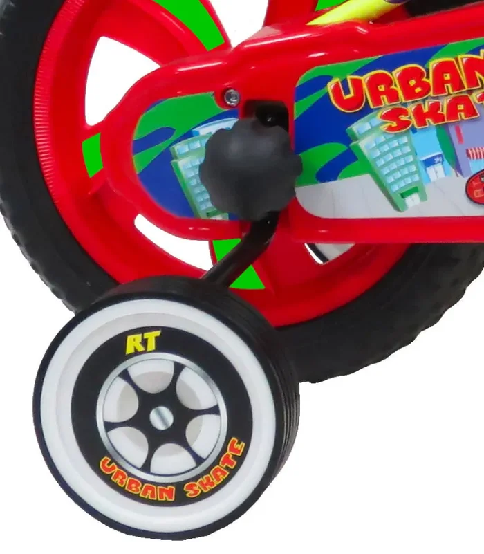 Bicicletta per Bambino 12” 1 Freno Gomme in EVA Urban Skate Gialla - immagine 2