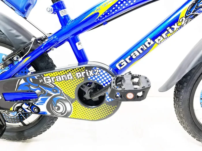 Bicicletta per Bambino 12″ 2 Freni con Borraccia e Scudetto Frontale Blu Fornitura - immagine 3