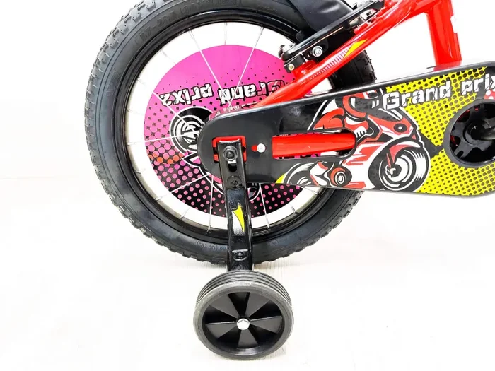 Bicicletta per Bambino 12″ 2 Freni con Borraccia e Scudetto Frontale Rossa - immagine 2