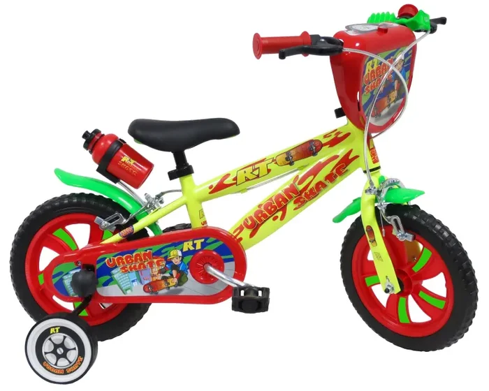 Bicicletta per Bambino 12″ 2 Freni Gomme in EVA Urban Skate Gialla