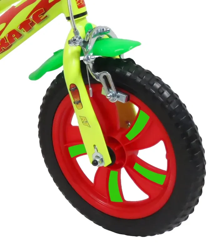 Bicicletta per Bambino 12″ 2 Freni Gomme in EVA Urban Skate Gialla - immagine 3
