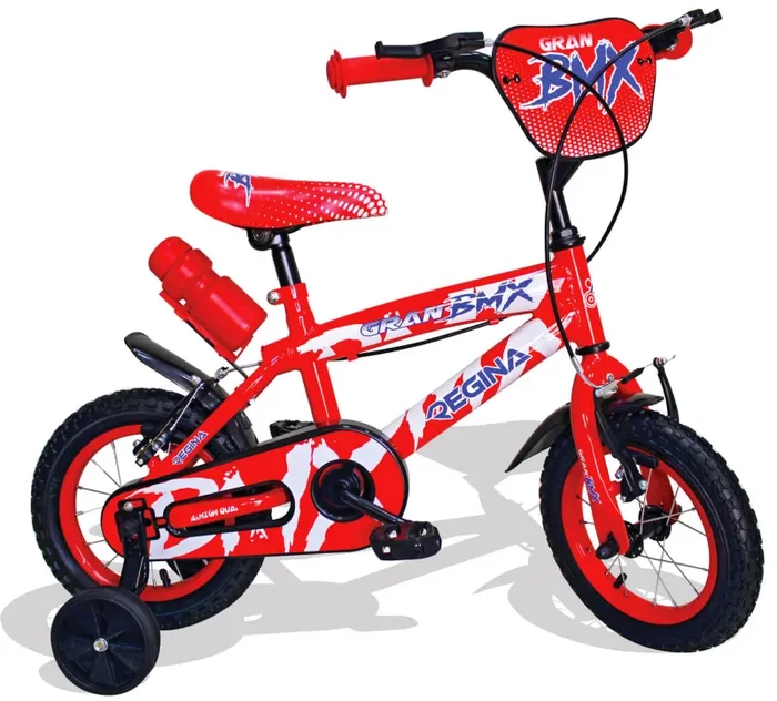 Bicicletta per Bambino 12″ 2 Freni Kidfun Regina BMX Rossa