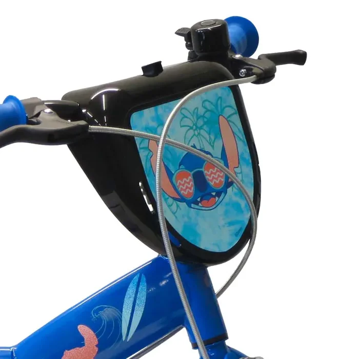 Bicicletta per Bambino 14” 2 Freni con Licenza Disney Stitch Blu - immagine 2