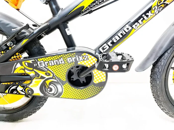 Bicicletta per Bambino 16″ 2 Freni con Borraccia e Scudetto Frontale Nera - immagine 3