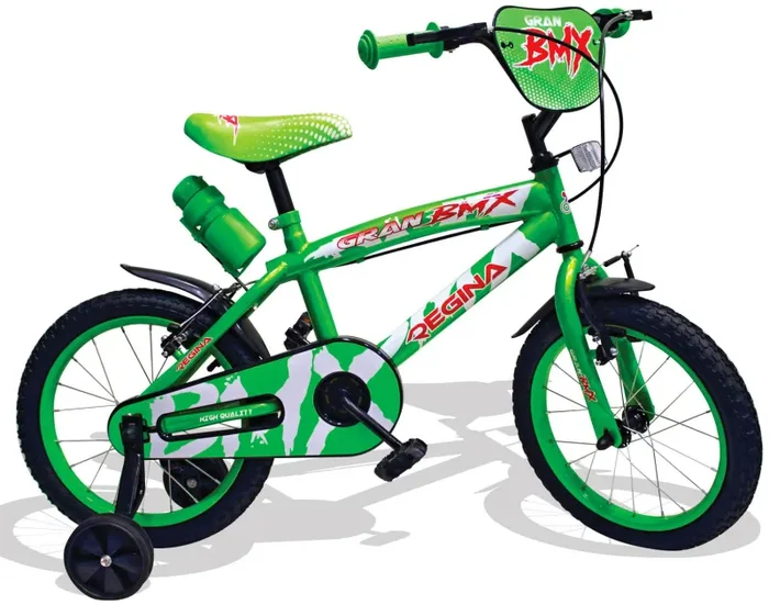 Bicicletta per Bambino 16″ 2 Freni Kidfun Regina BMX Verde