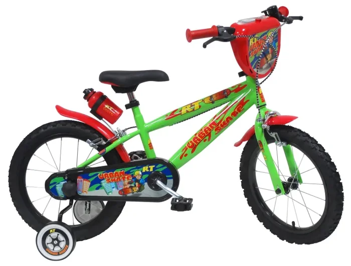Bicicletta per Bambino 16″ 2 Freni Urban Skate Verde