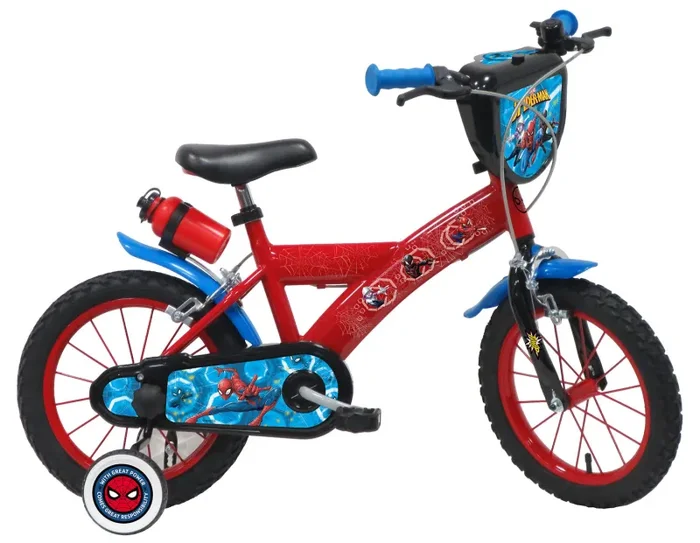 Bicicletta per Bambino 16″” 2 Freni Marvel Spiderman Rosso