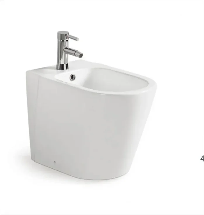Bidet Filo a Muro in Ceramica 35x57x40,5 Cm Vorich Easy Bianco