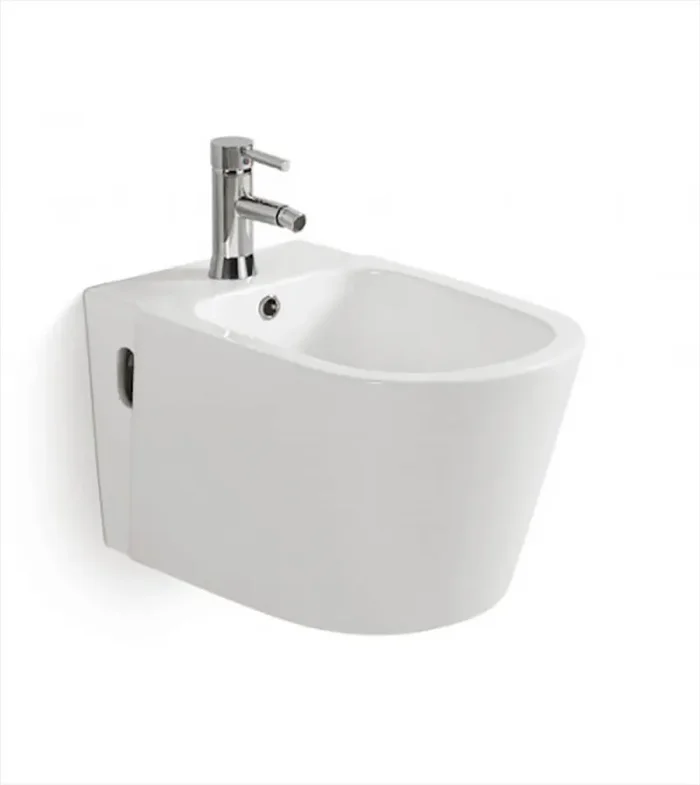 Bidet Sospeso in Ceramica 36,5×56,5×34,5 Cm Vorich Easy Bianco Vendita calda online