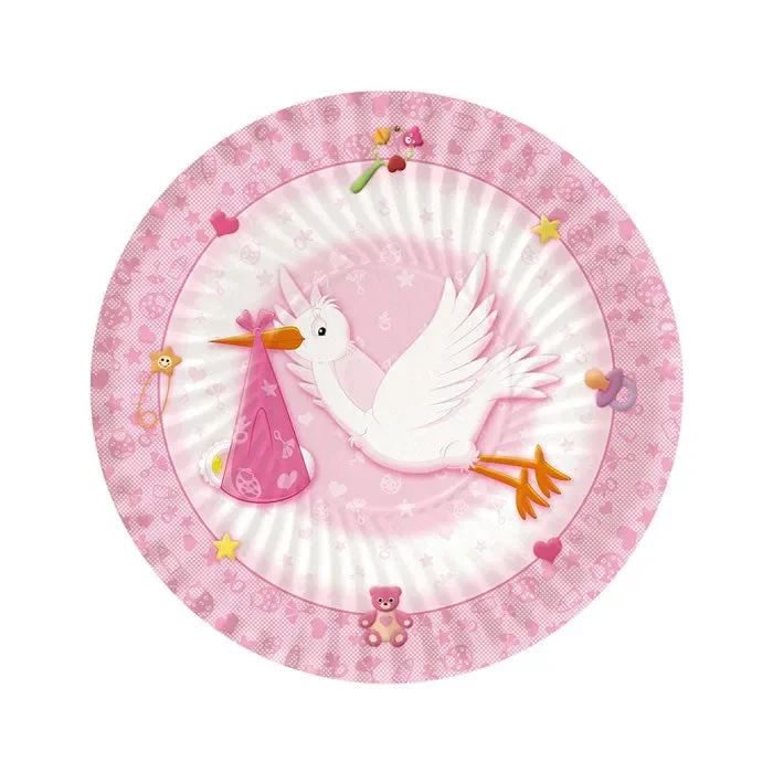 Big Party Piatti Benvenuta D 18 Cm Rosa 8 Pz