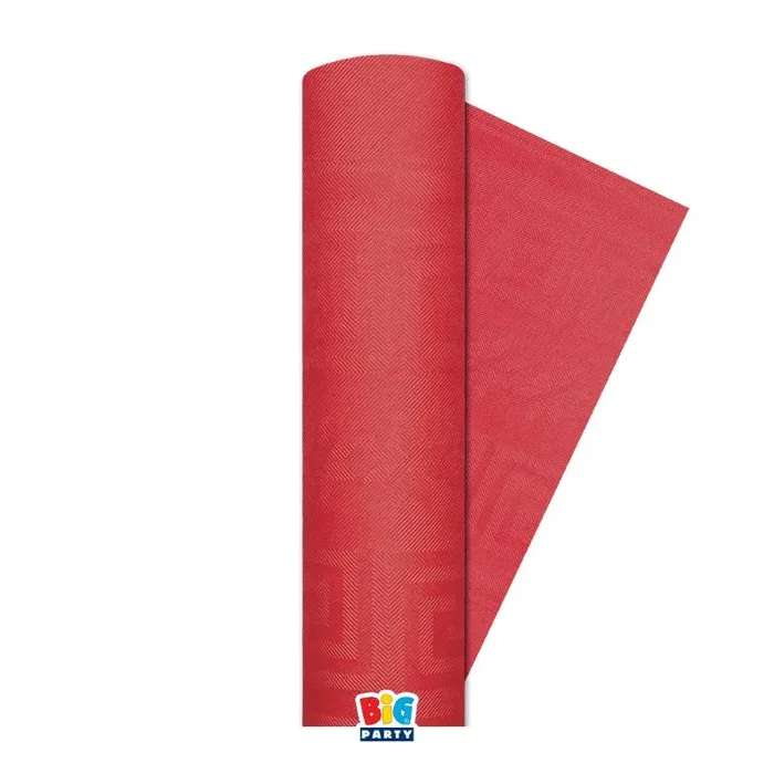 Big Party Tovaglia Carta Damascata 1,20 x 5 mt Rosso